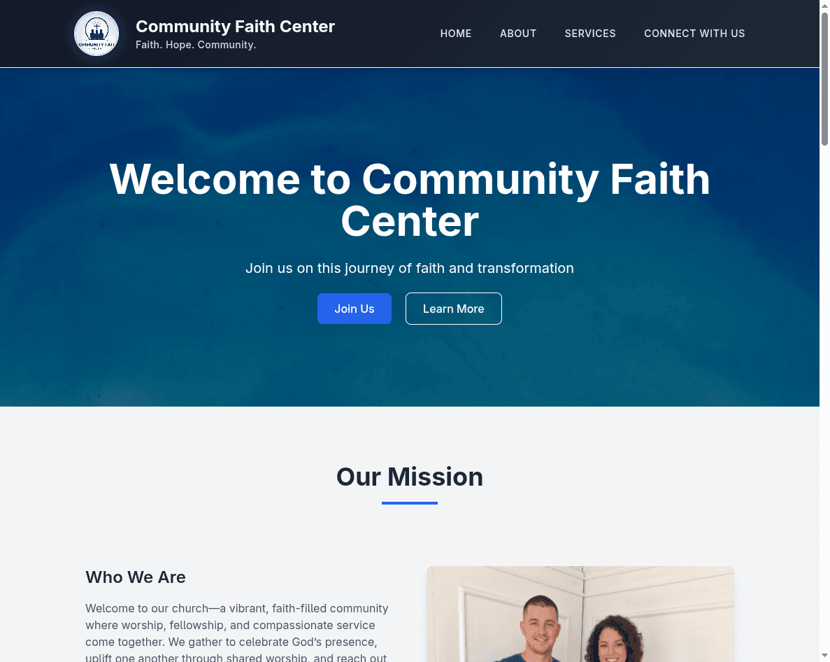 Organization Page