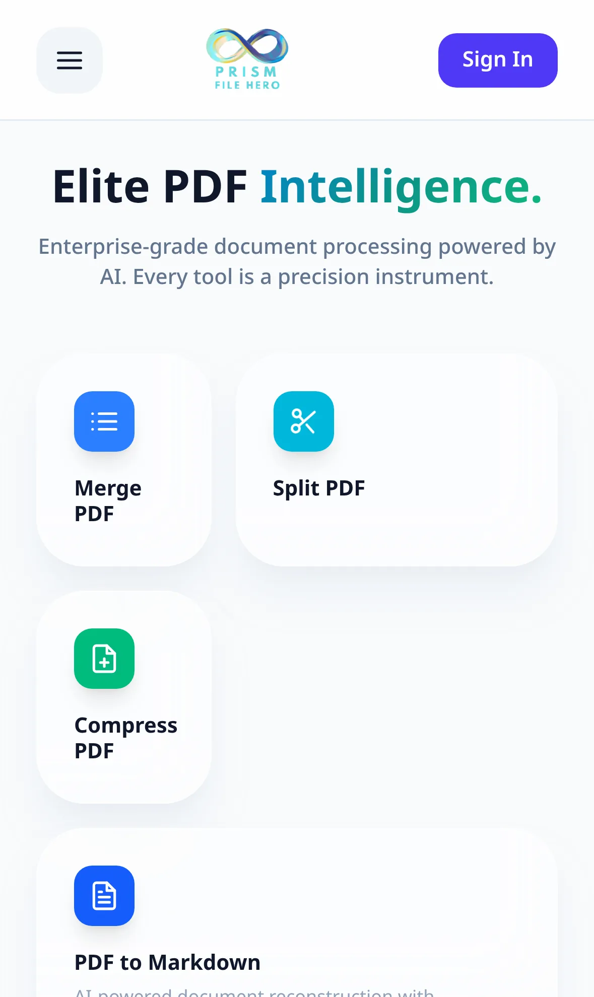 Prism File Hero